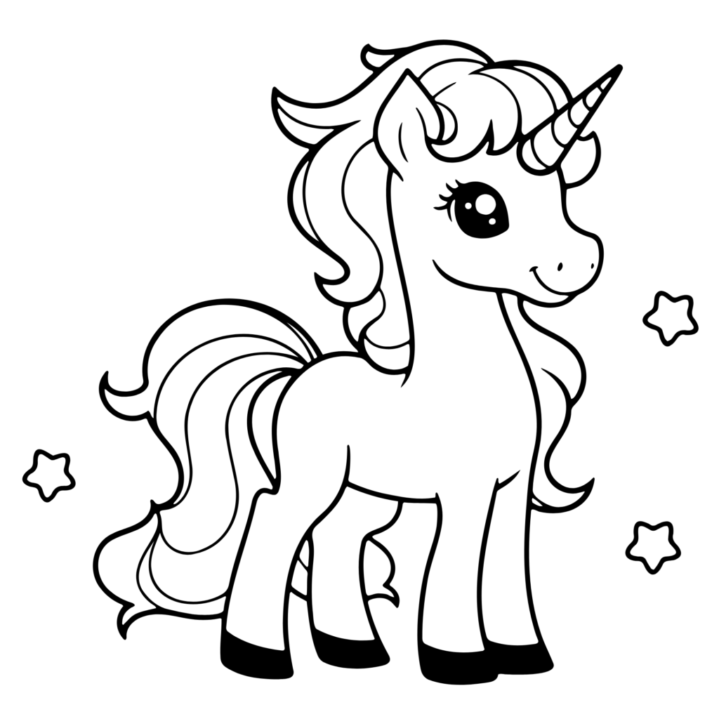 Unicorn coloring pages printable