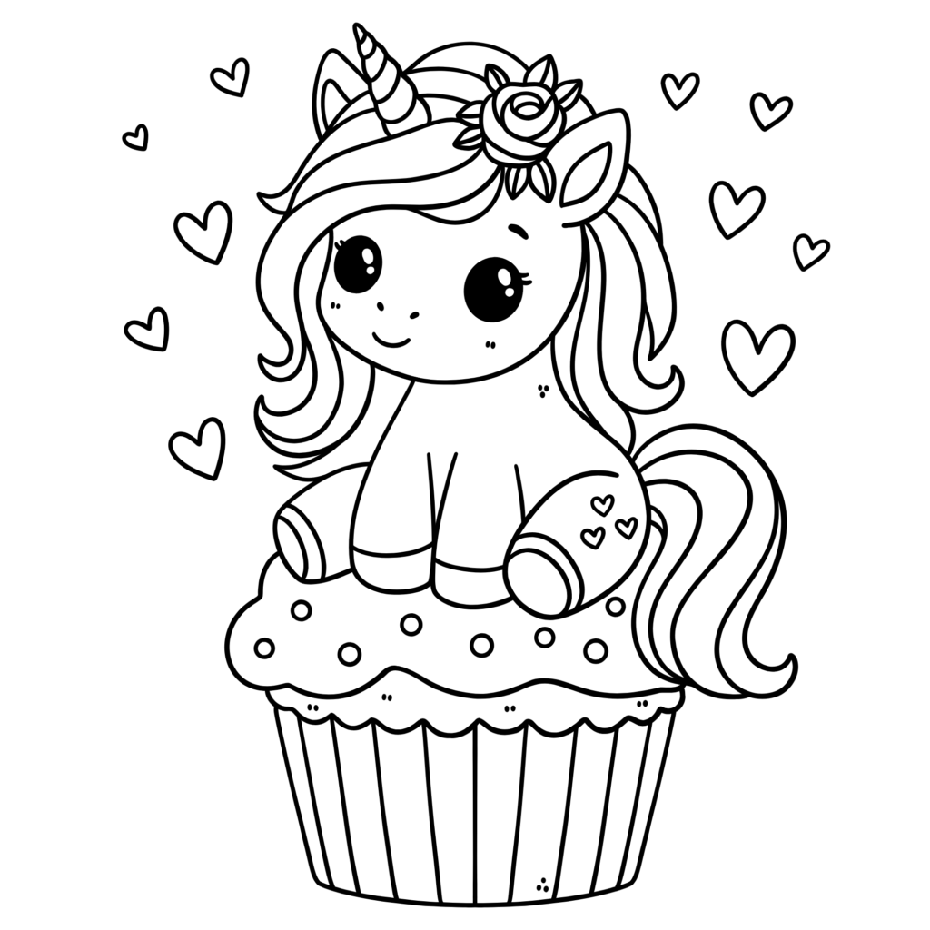Unicorn coloring pages printable