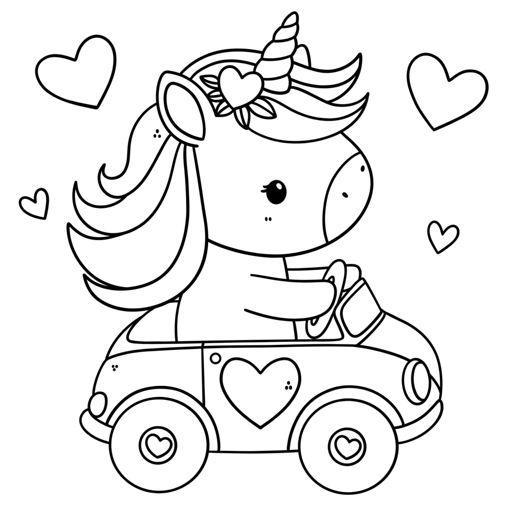 Unicorn coloring pages printable