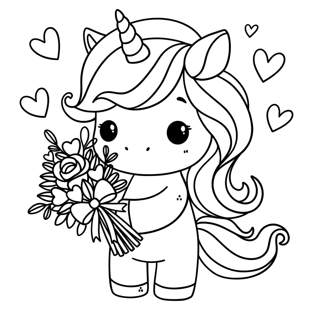 Unicorn coloring pages printable