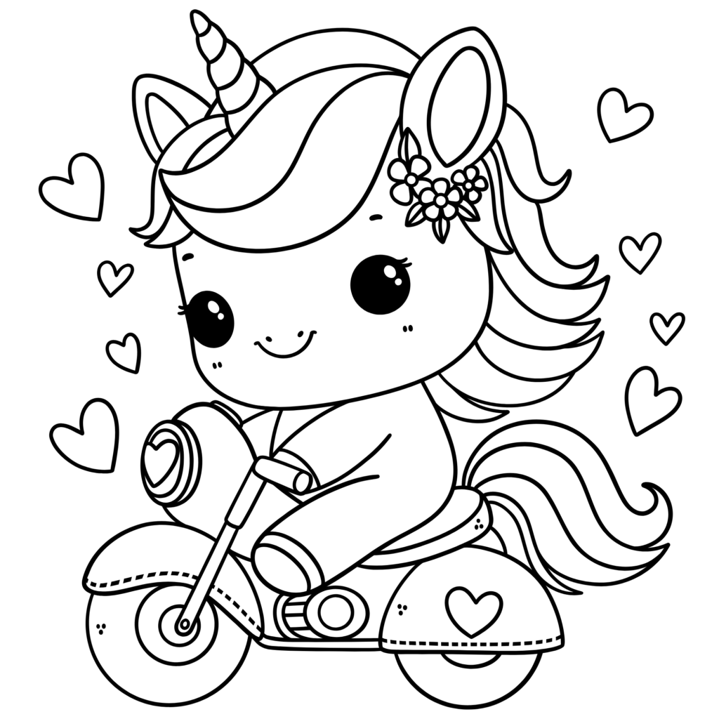 Unicorn coloring pages printable