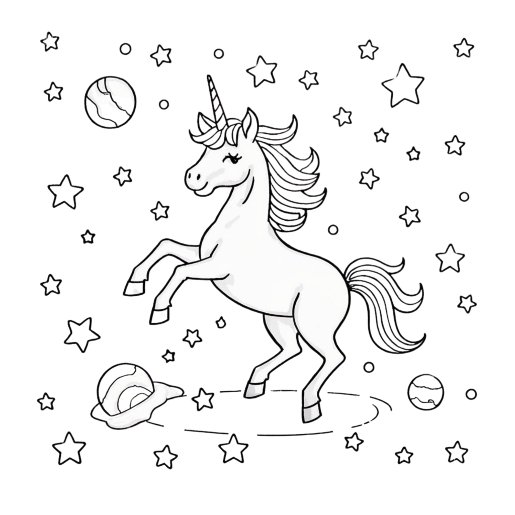 Unicorn coloring pages printable