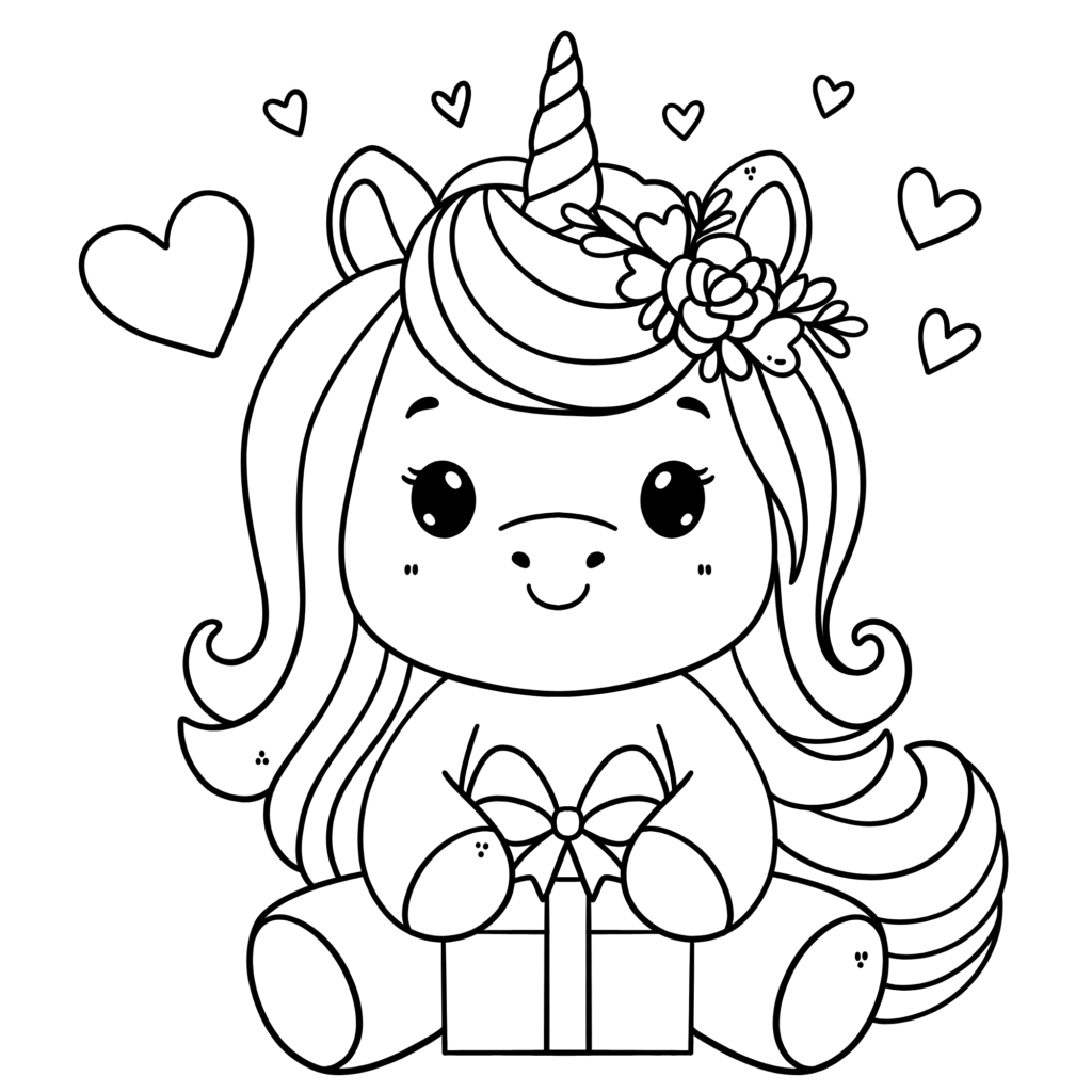 Unicorn coloring pages printable