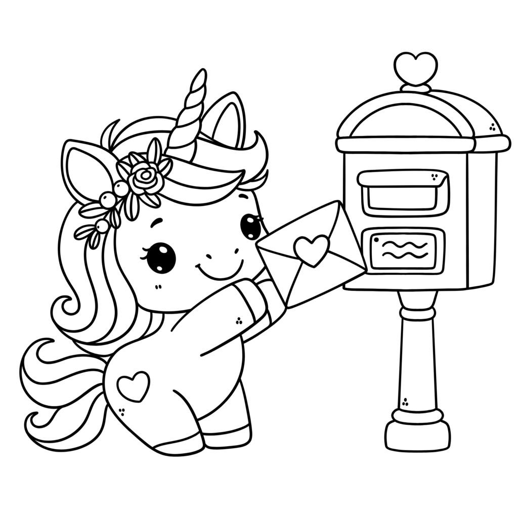 Unicorn coloring pages printable
