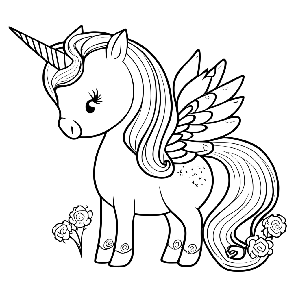Unicorn coloring pages printable