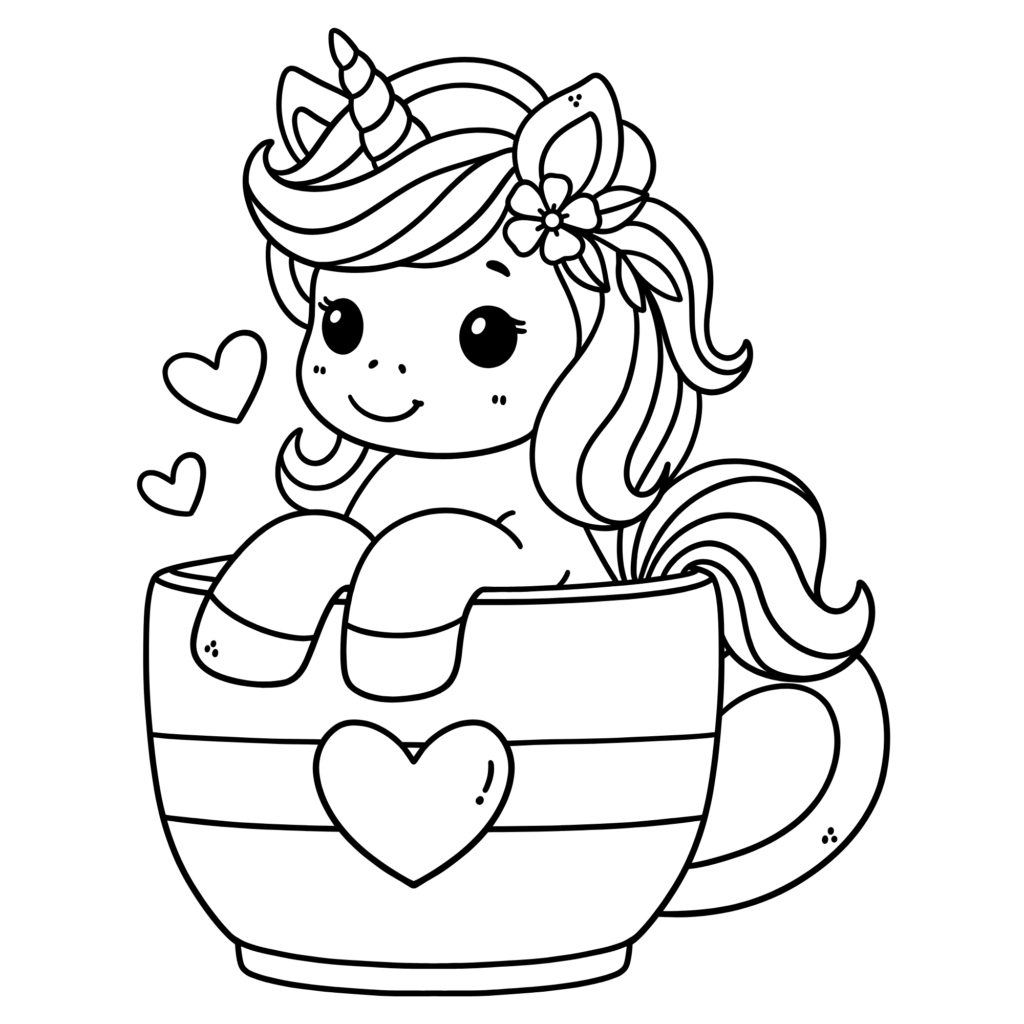 Unicorn coloring pages printable
