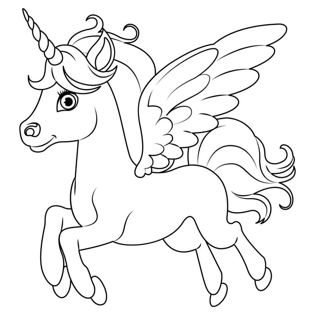 Unicorn coloring pages printable