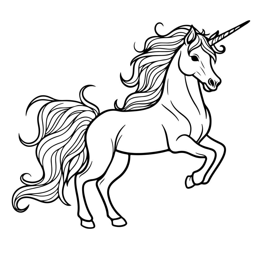 Unicorn coloring pages printable