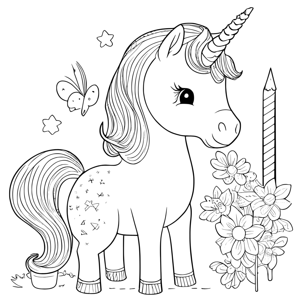 Unicorn coloring pages printable