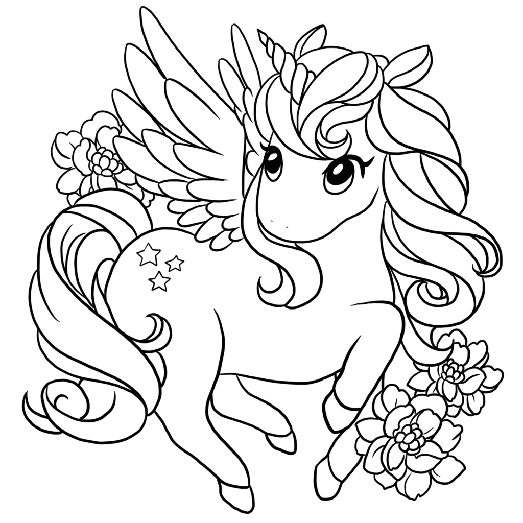 Unicorn coloring pages printable