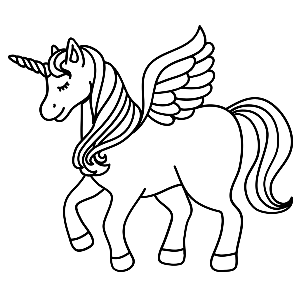 Unicorn coloring pages printable