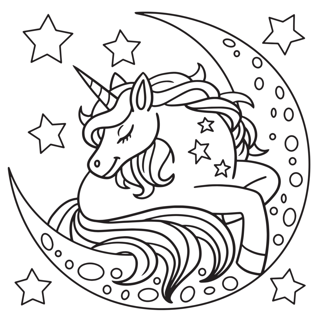Unicorn coloring pages printable