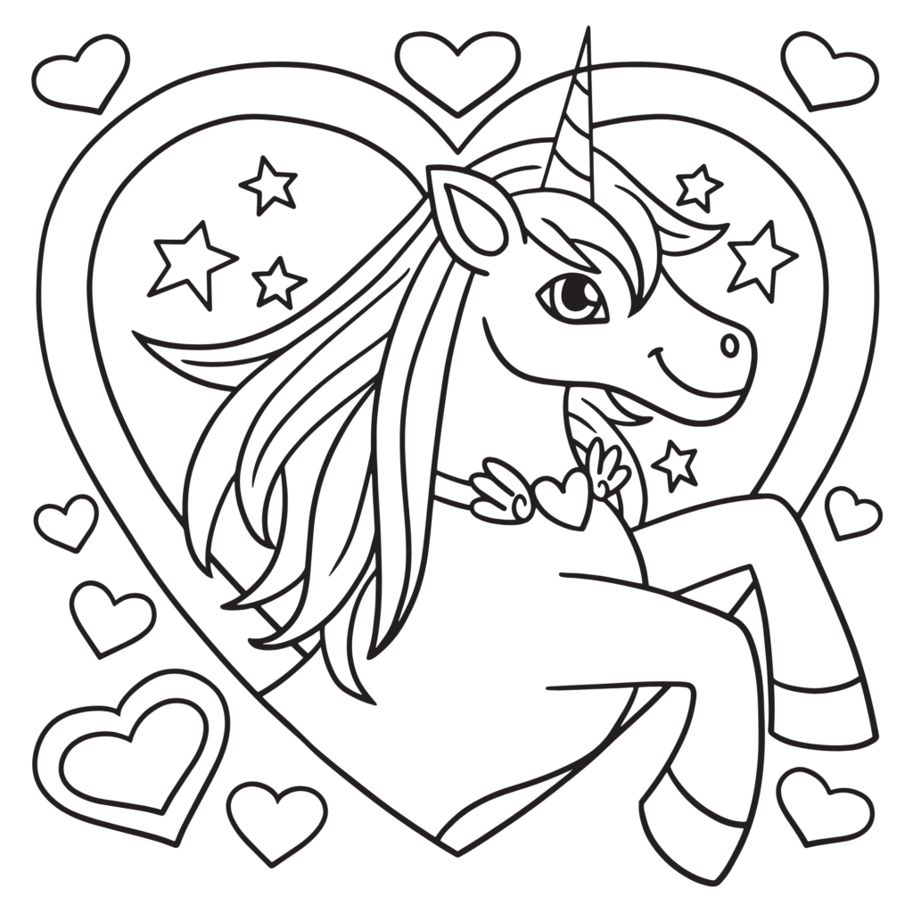 Unicorn coloring pages printable