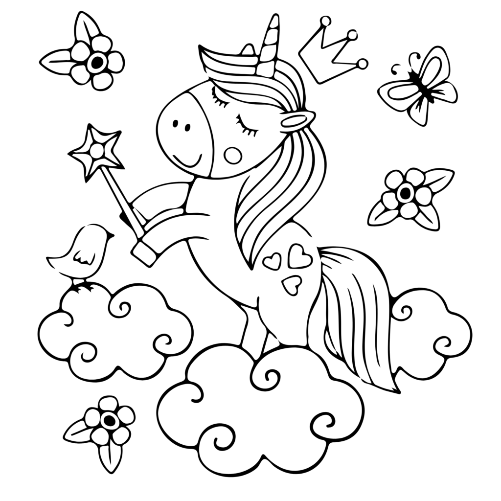 Unicorn coloring pages printable