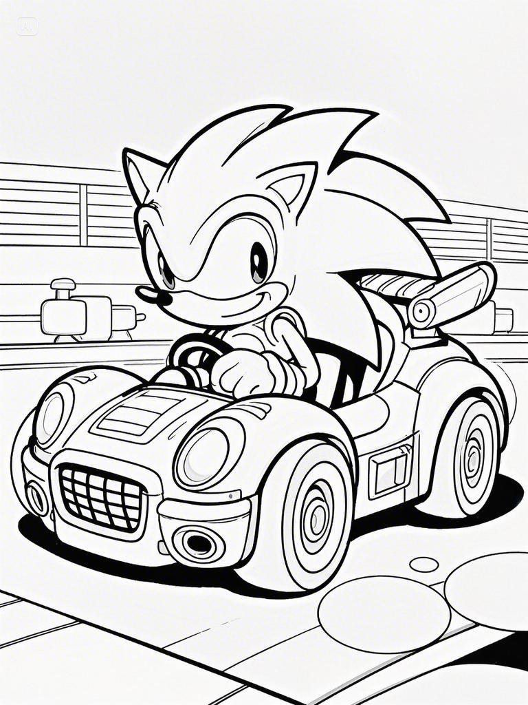 Sonic Coloring Pages - Free Printable Fun for Kids & Fans