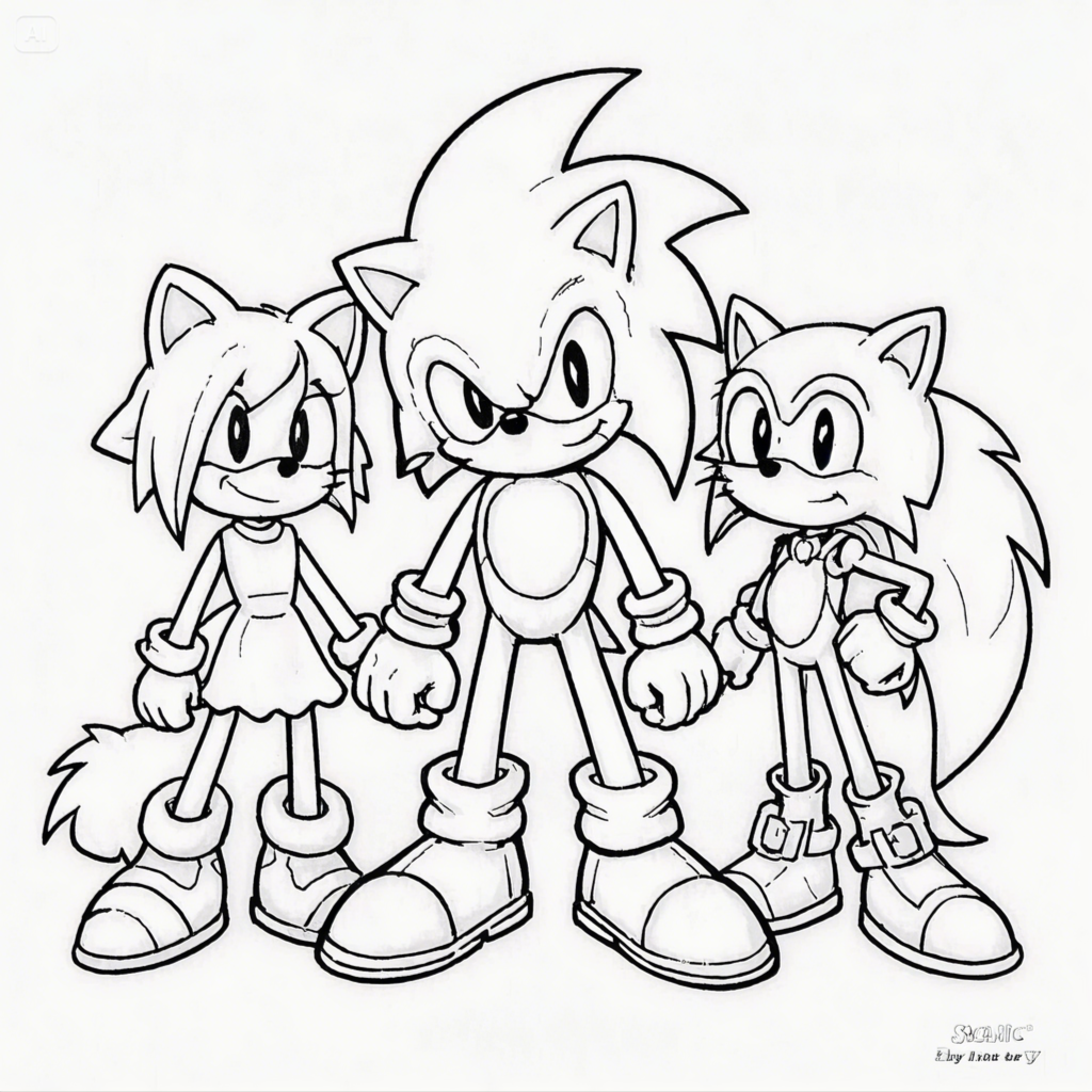 Sonic Coloring Pages - Free Printable Fun for Kids & Fans