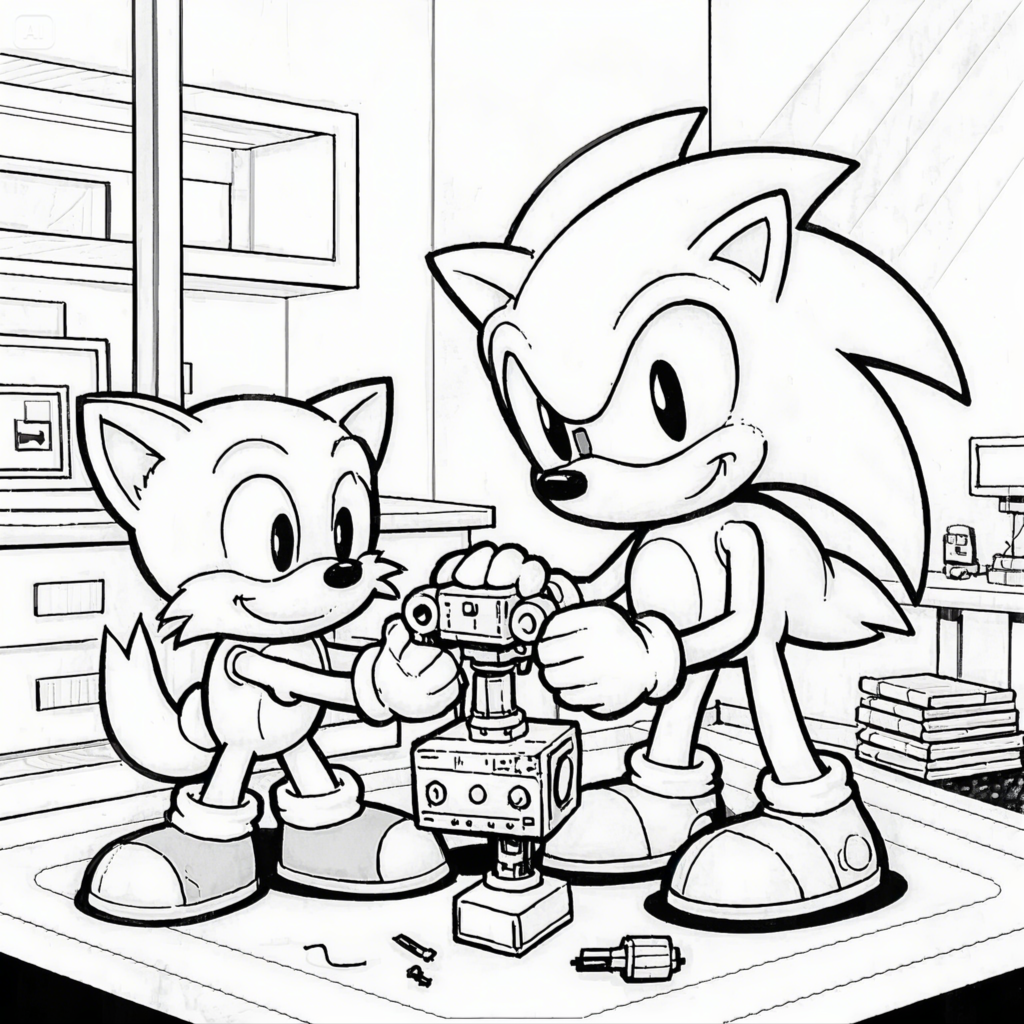 Sonic Coloring Pages - Free Printable Fun for Kids & Fans