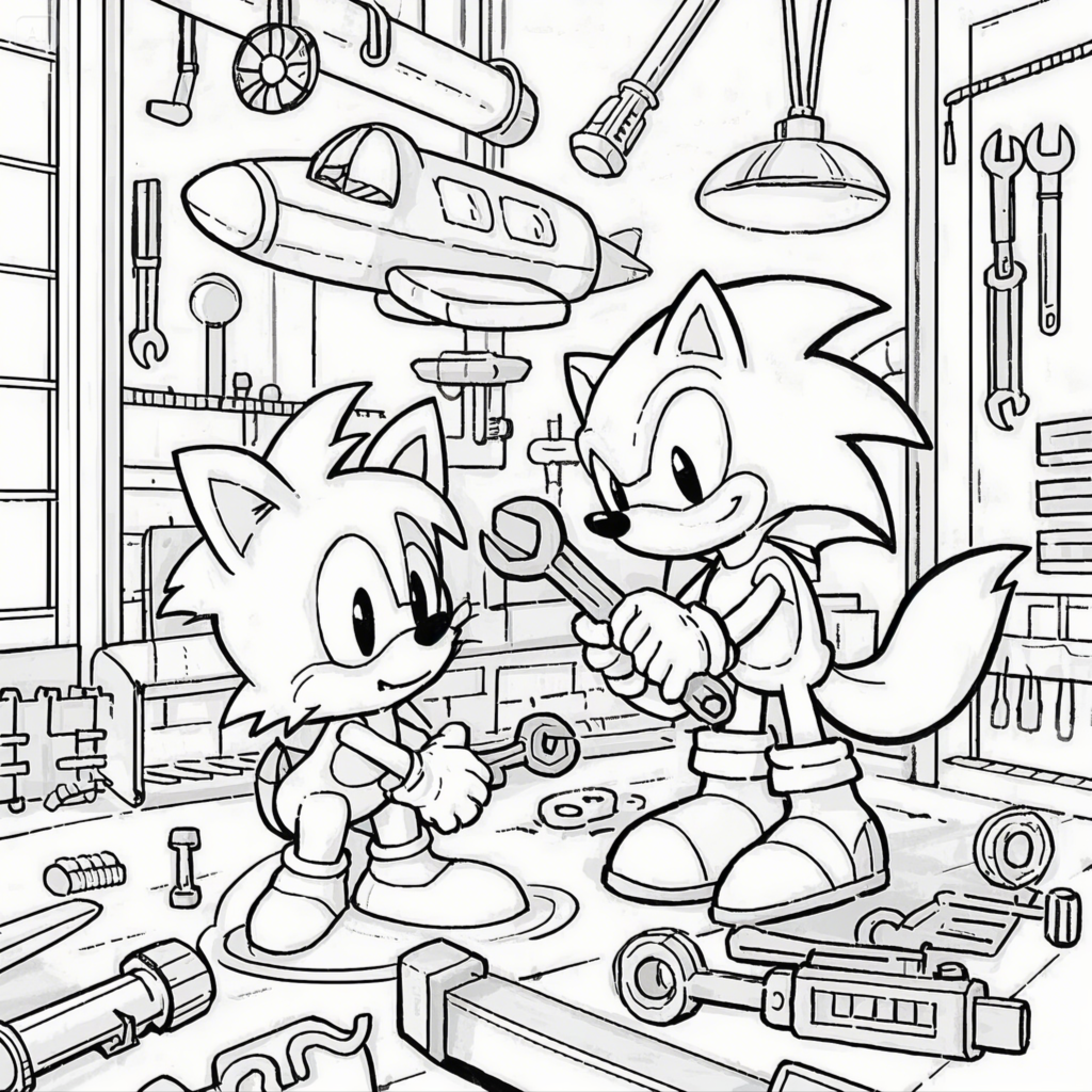 Sonic Coloring Pages - Free Printable Fun for Kids & Fans