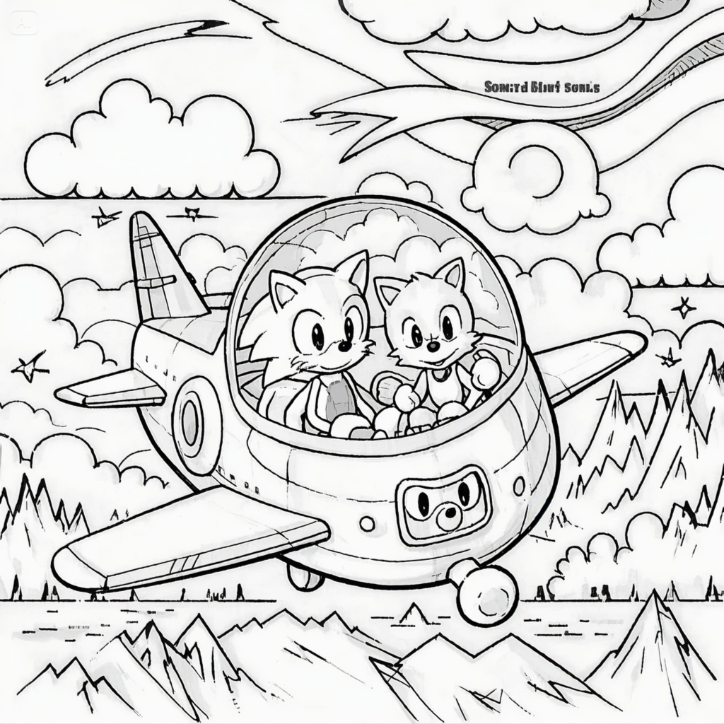 Sonic Coloring Pages - Free Printable Fun for Kids & Fans
