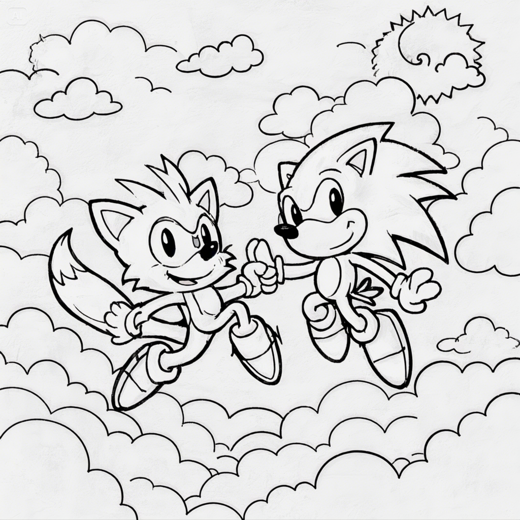 Sonic Coloring Pages - Free Printable Fun for Kids & Fans