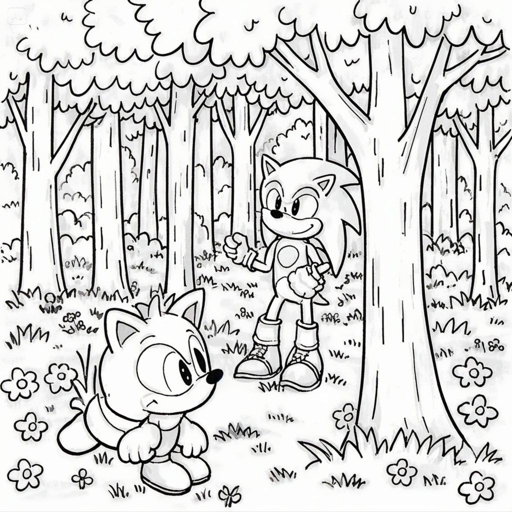 Sonic Coloring Pages - Free Printable Fun for Kids & Fans