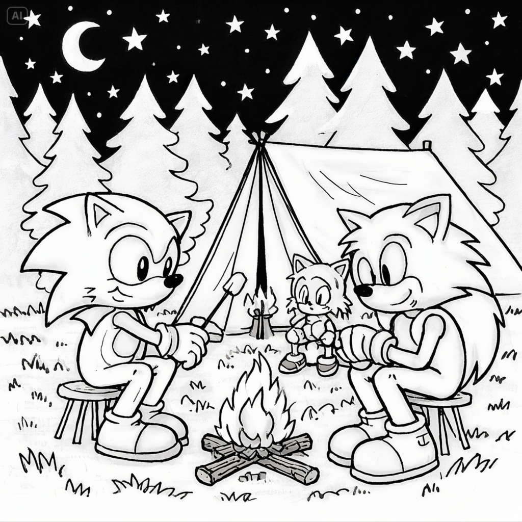 Sonic Coloring Pages - Free Printable Fun for Kids & Fans