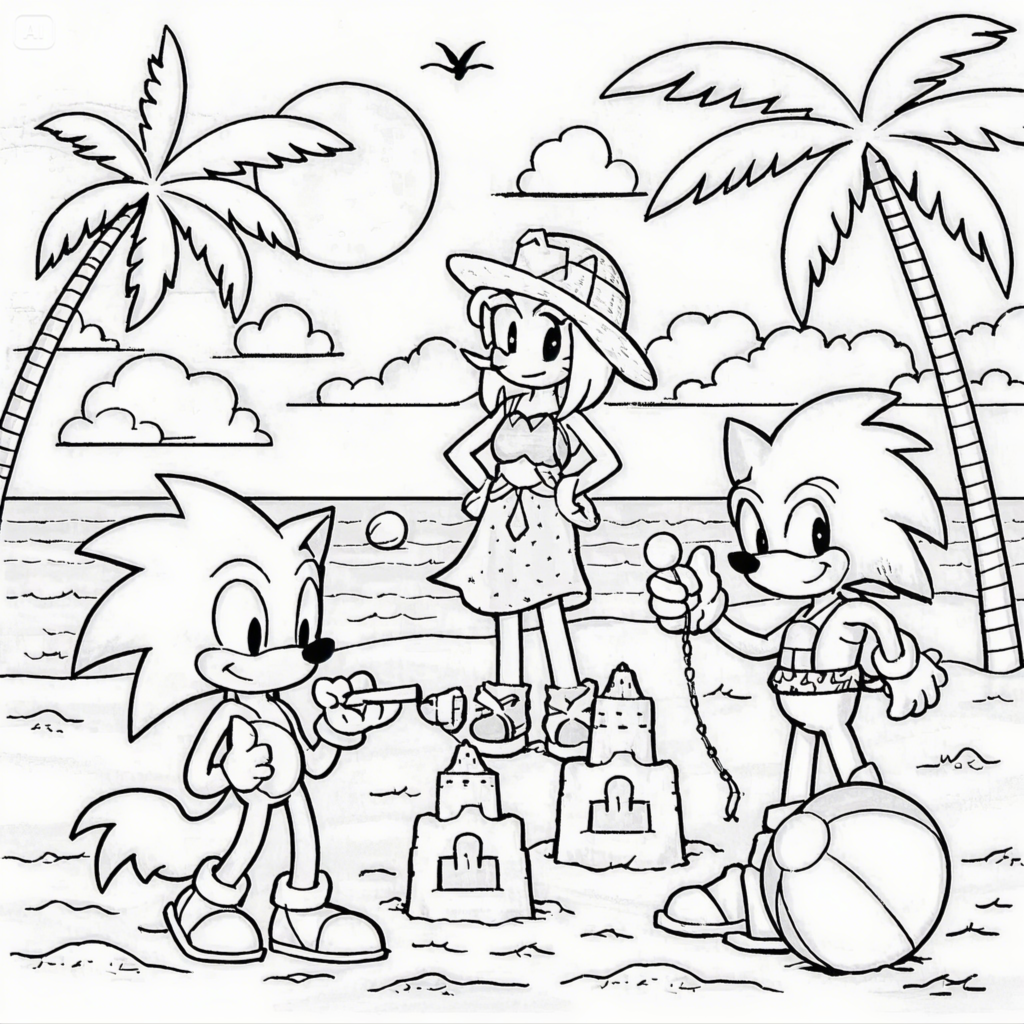 Sonic Coloring Pages - Free Printable Fun for Kids & Fans