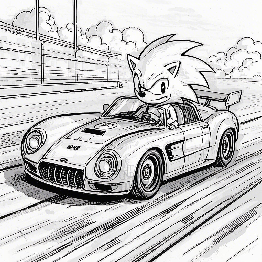 Sonic Coloring Pages - Free Printable Fun for Kids & Fans