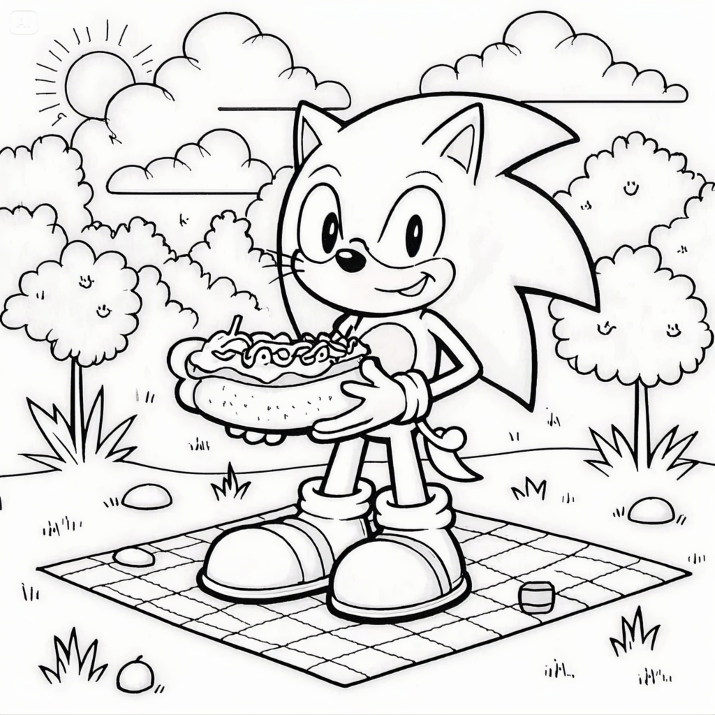 Sonic Coloring Pages - Free Printable Fun for Kids & Fans