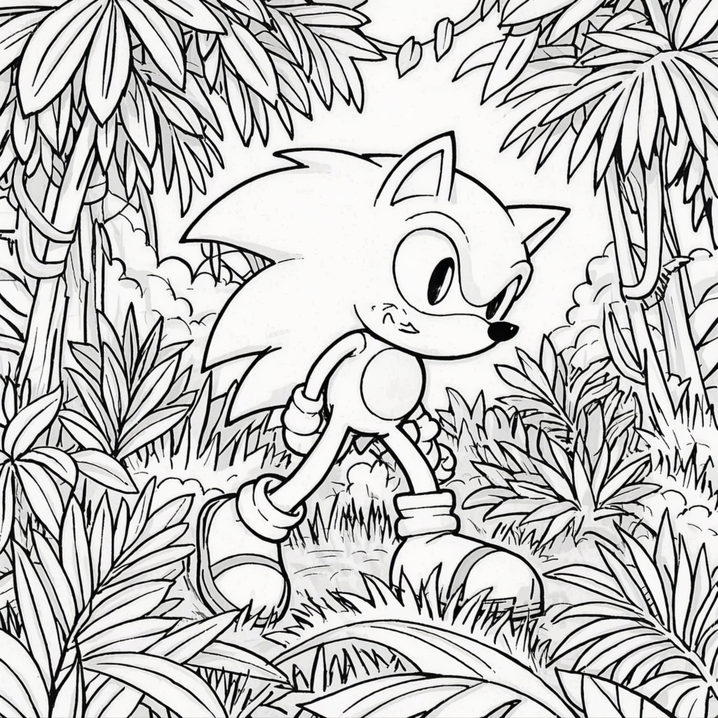 Sonic Coloring Pages - Free Printable Fun for Kids & Fans