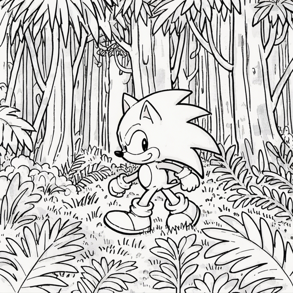 Sonic Coloring Pages - Free Printable Fun for Kids & Fans