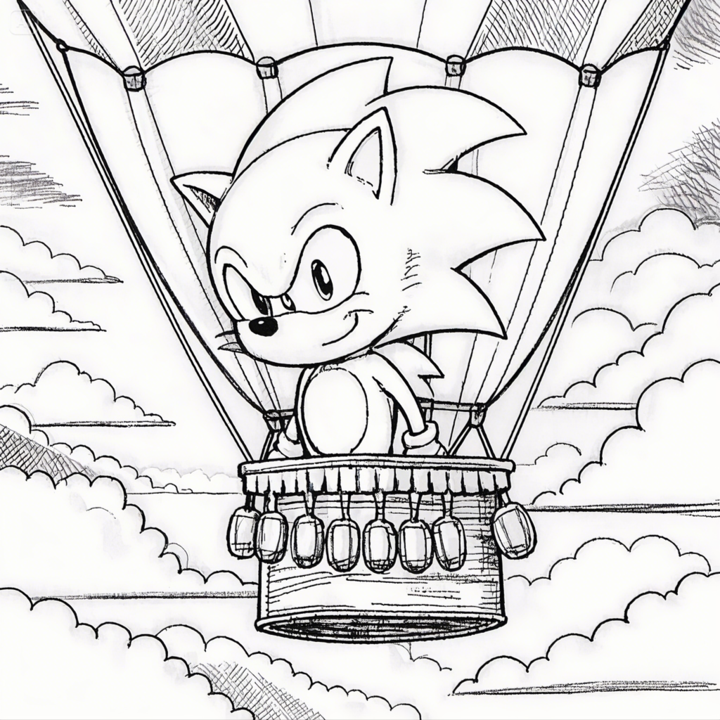 Sonic Coloring Pages - Free Printable Fun for Kids & Fans