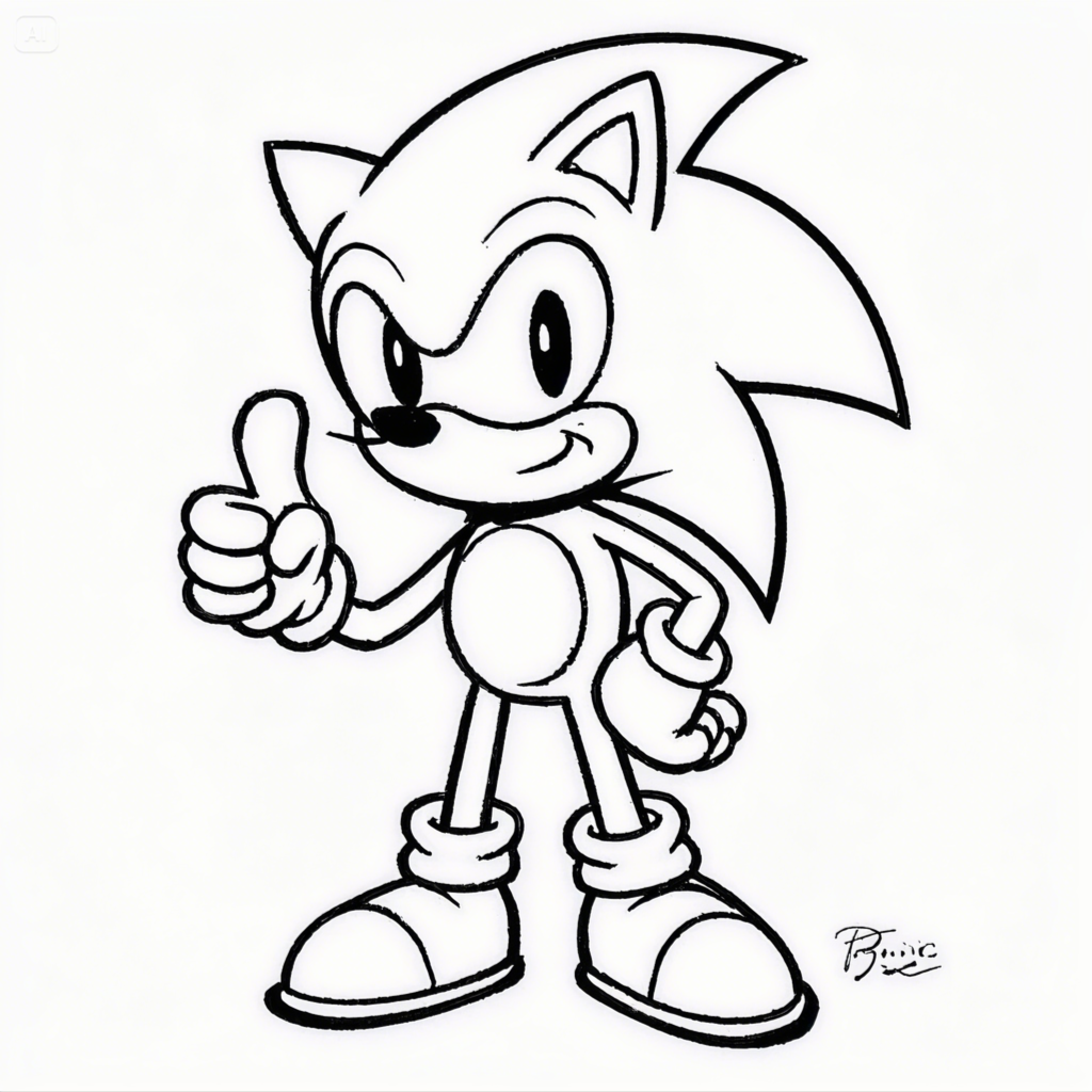 Sonic Coloring Pages - Free Printable Fun for Kids & Fans