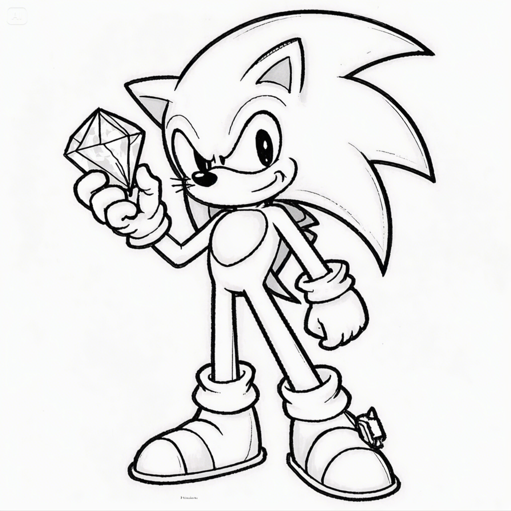 Sonic Coloring Pages - Free Printable Fun for Kids & Fans