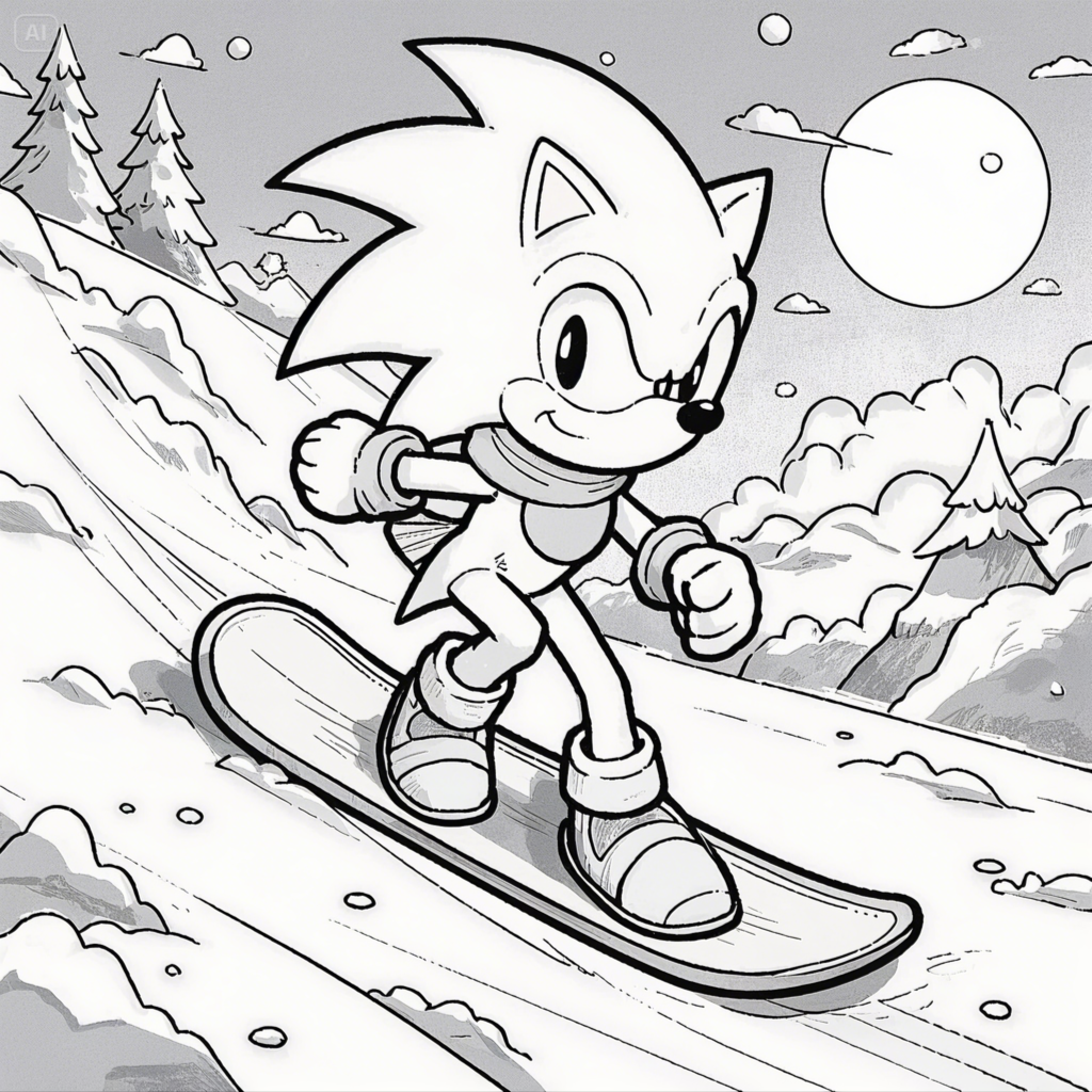 Sonic Coloring Pages - Free Printable Fun for Kids & Fans