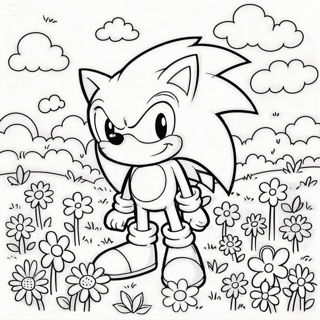 Sonic Coloring Pages - Free Printable Fun for Kids & Fans