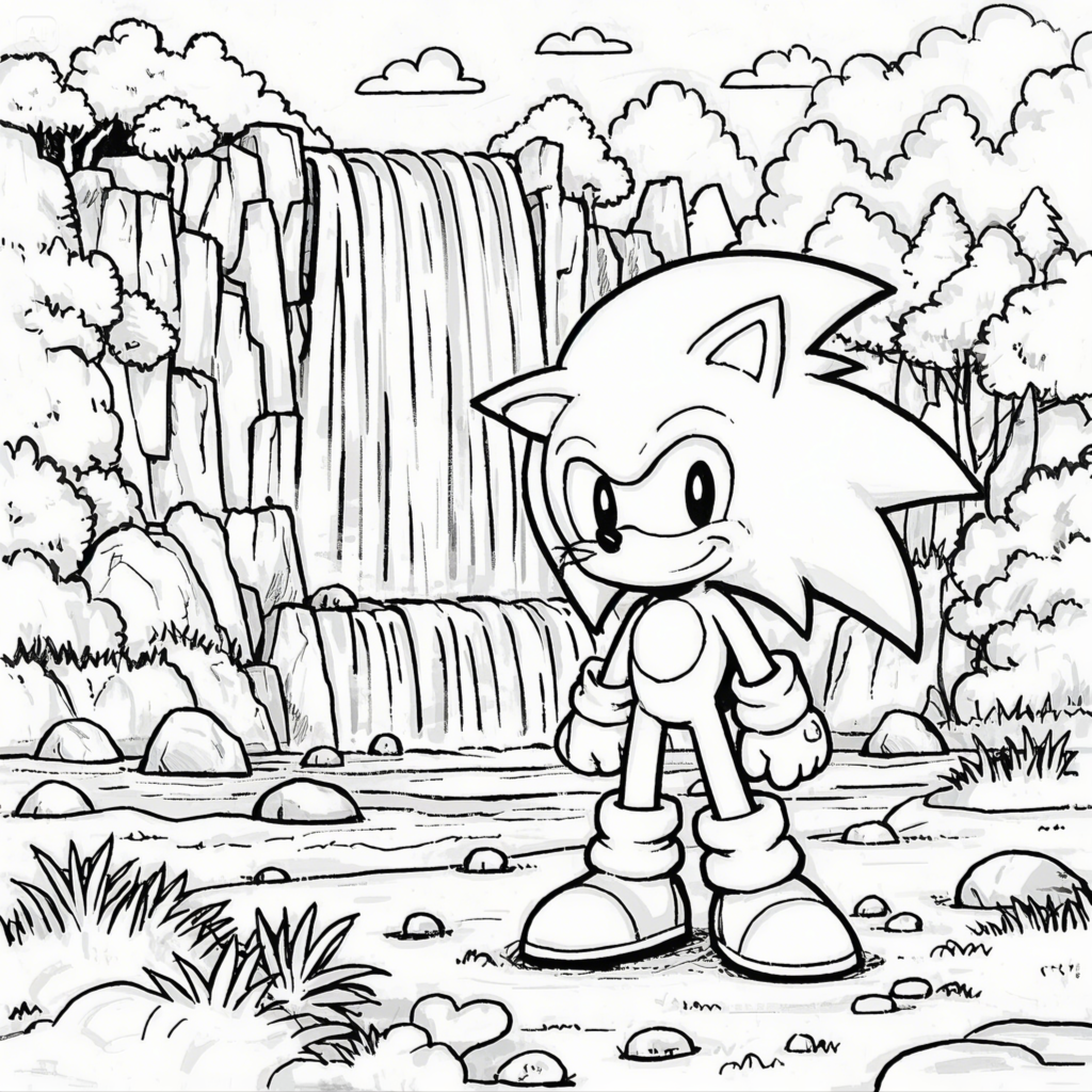 Sonic Coloring Pages - Free Printable Fun for Kids & Fans