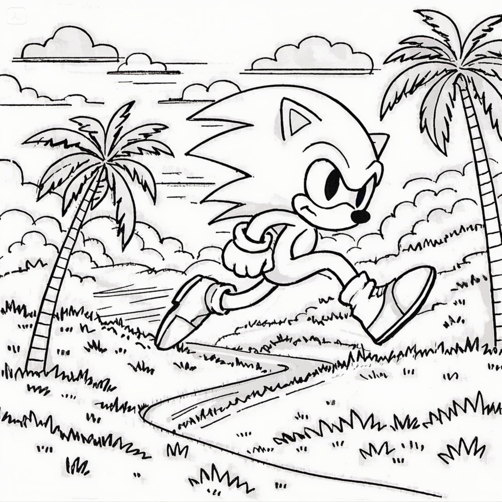 Sonic Coloring Pages - Free Printable Fun for Kids & Fans