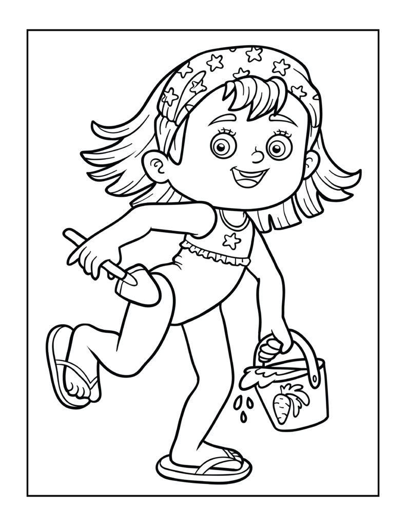 Free summer coloring pages printables for kids and adult