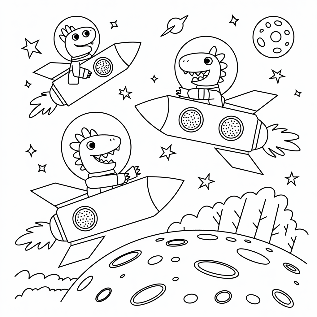 Free Dinosaur Coloring Pages Printables