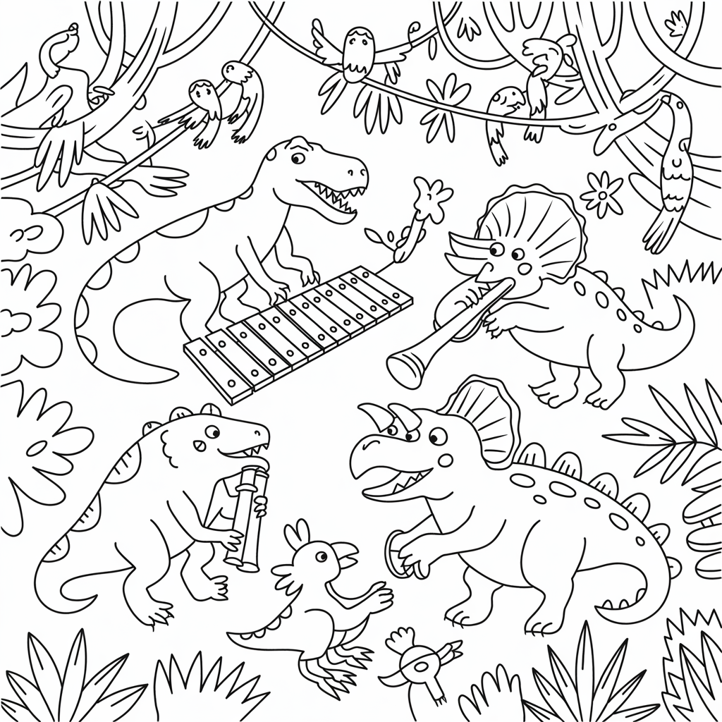 Free Dinosaur Coloring Pages Printables