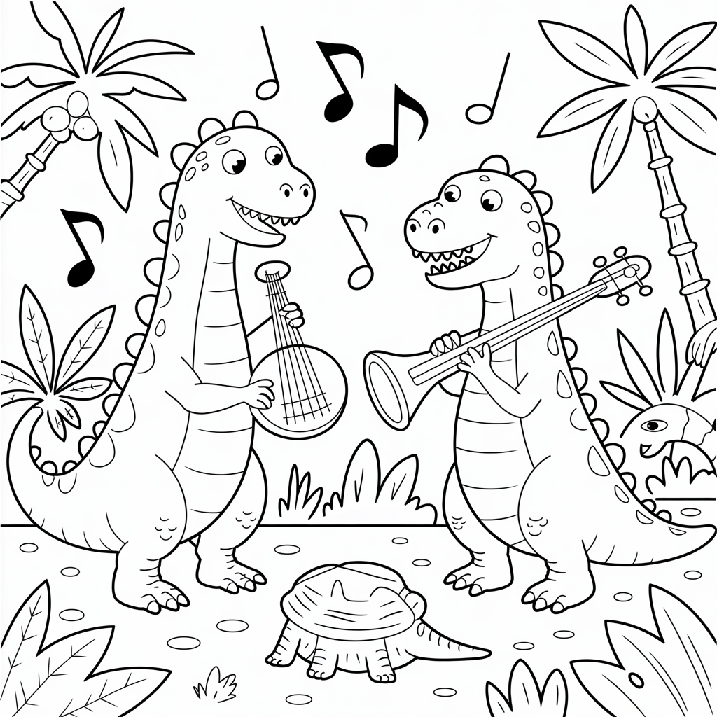 Free Dinosaur Coloring Pages Printables
