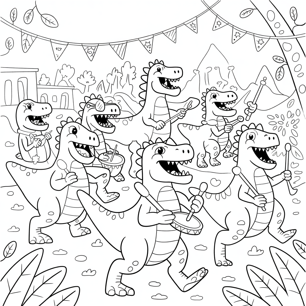 Free Dinosaur Coloring Pages Printables