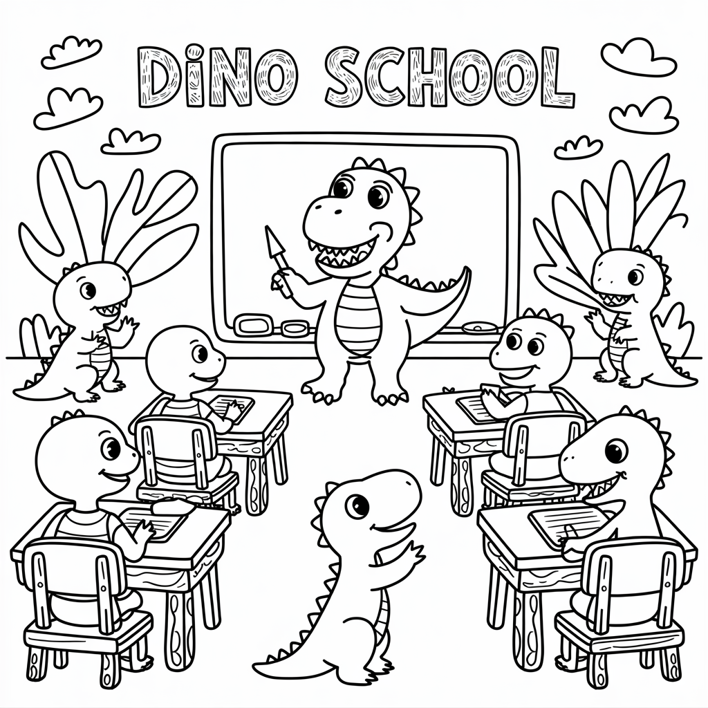 Free Dinosaur Coloring Pages Printables