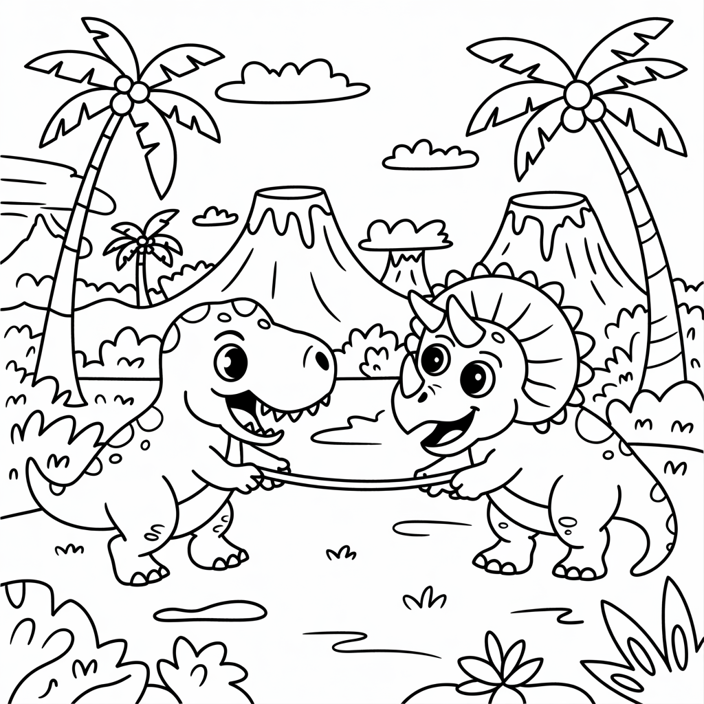 Free Dinosaur Coloring Pages Printables