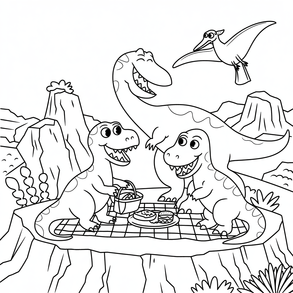 Free Dinosaur Coloring Pages Printables