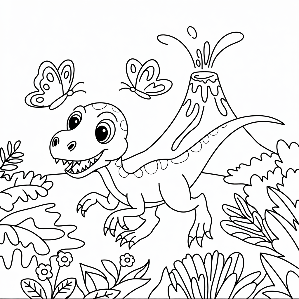 Free Dinosaur Coloring Pages Printables