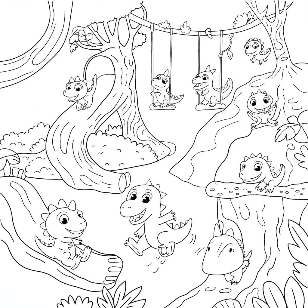 Free Dinosaur Coloring Pages Printables
