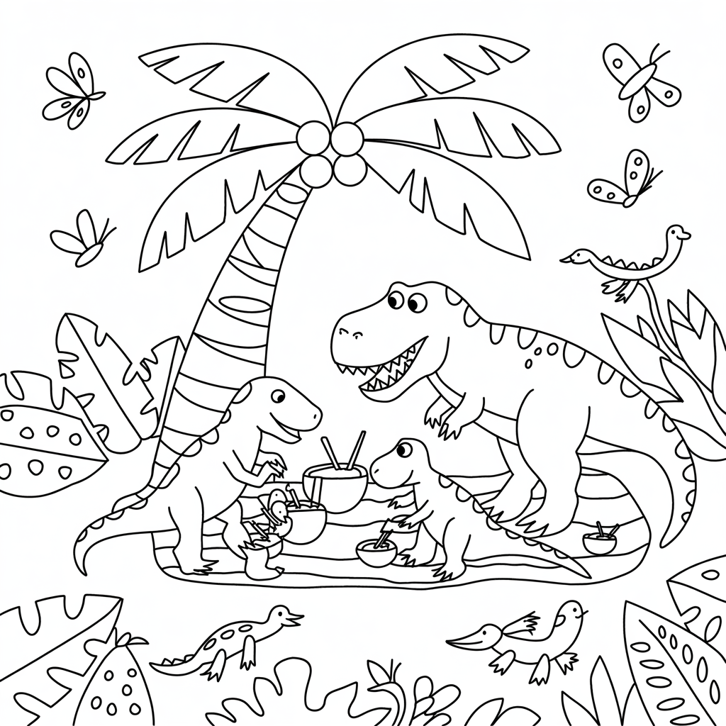 Free Dinosaur Coloring Pages Printables