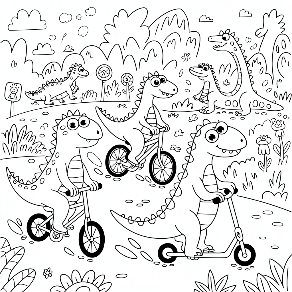 Free Dinosaur Coloring Pages Printables